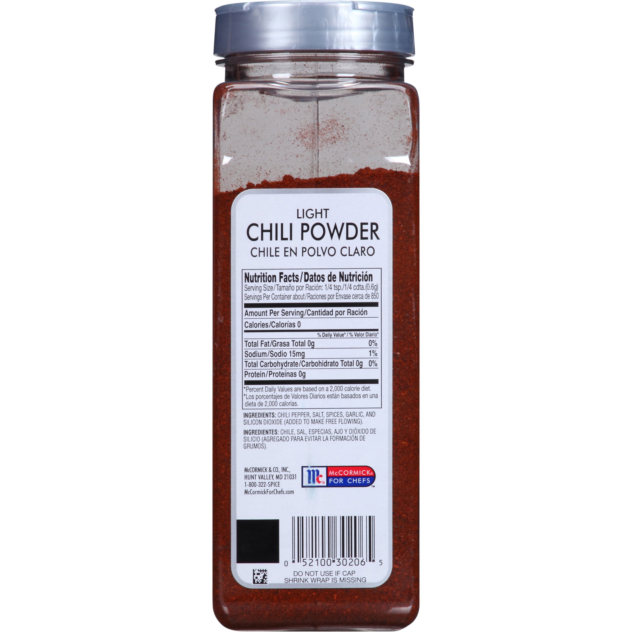 McCormick Culinary Kosher Light Chili Powder, 18.0 oz Bottle