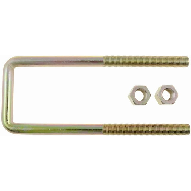Help By Dorman Leaf Spring Axle U Bolt 35635 8-1/8 Inch Inside Length; 2-5/8 Inch Inside Width; 9/16 Inch Thread Size; Square; With 2 Nuts