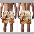 thumbnail image 3 of luoweisi Men's Beach Shorts Quick Dry Swim Trunks with Mesh Lining Kangaroo M, 3 of 5