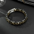 thumbnail image 2 of NICKSUN Mens Bikers Bracelet Stainless Steel Motorcycle Bike Chain Bracelets 8.4 Inch, 2 of 6