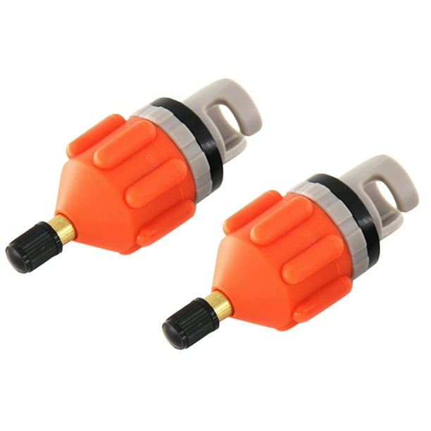 Válvula de aire 2x Barco de remo Surf Sftle Board Bomba Adaptador de naranja