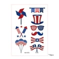 thumbnail image 2 of Danhjin Paper Stickers Luminous Independence Day Sticker Flag Party Luminous Disposable Temporary Sticker Stickers, 2 of 6