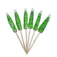 thumbnail image 2 of Xiao Hua Palillos para cócteles (100 unidades), diseño de fuegos artificiales, palillos de bambú, palillos para cócteles, palillos para comida, suministros para fiestas del Día de la Independencia., 2 of 5