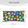 thumbnail image 4 of Easygdp Colorful Easter Eggs1 Envelope Closure Pillowcase - 20x36in, Queen Pillowcase, Breathable, Stain-Resistant, Wrinkle-Free, 4 of 9