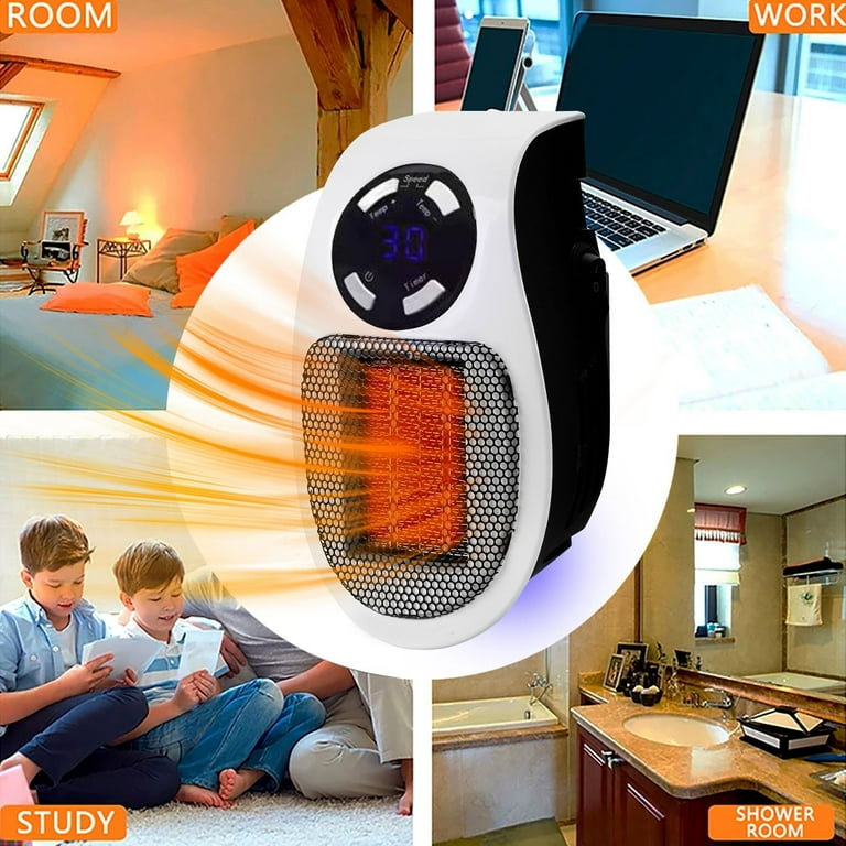 500 Watt Space Heater Thermostat Control Timer 500w Heater With