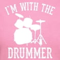 thumbnail image 3 of CafePress - I'm With The Drummer Women's Classic T Shirt - Women's Traditional Fit Dark T-Shirt, 3 of 4