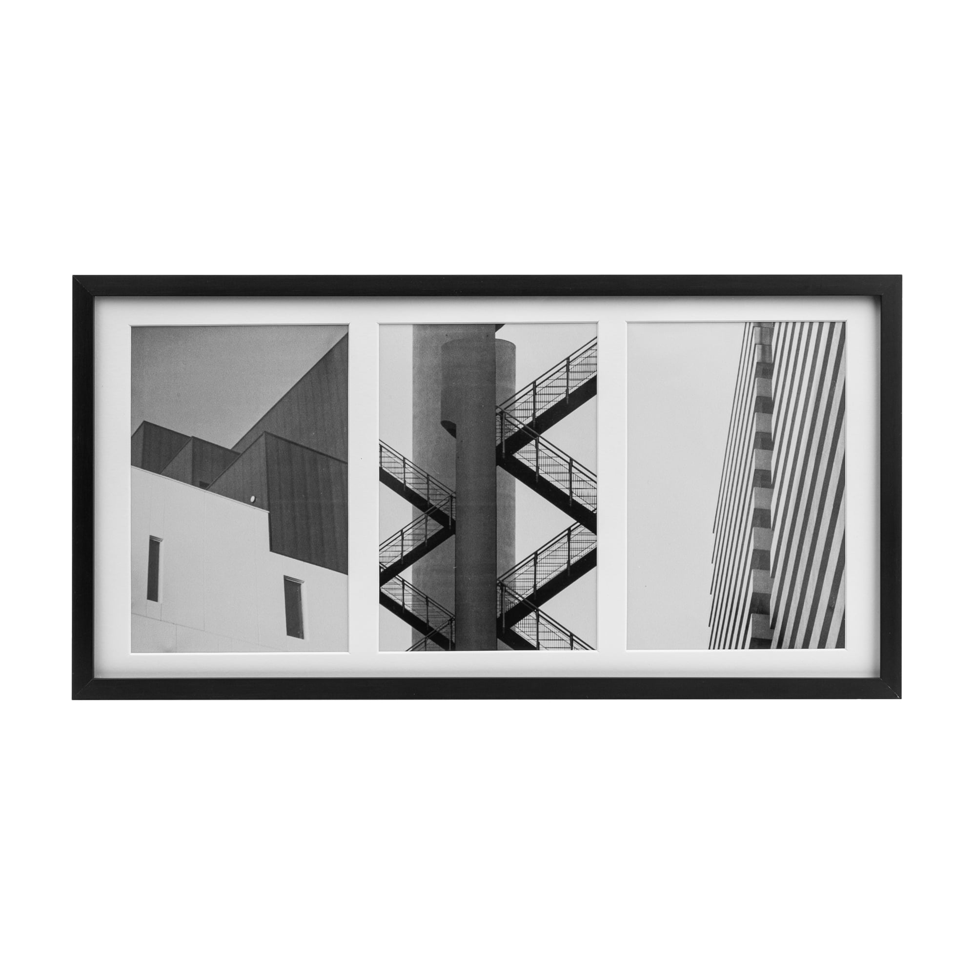 (2 pack) Better Homes & Gardens – 4x6 Picture Frame – Black 3 Photo Wall Frame