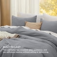 thumbnail image 4 of U by Bedsure 3 Pieces King Comforter Bedding Set, Grey Comforter Set for All Seasons, 1 Lightweight Prewashed Comforter and 2 Pillowcases,King,Grey, 4 of 7