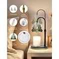 thumbnail image 6 of NeatGlow Adjustable Height Candle Warmer Lamp with Timer, 2 Bulbs Included, High Quality Glass Design, Elegant Home Décor, Gift, 6 of 8