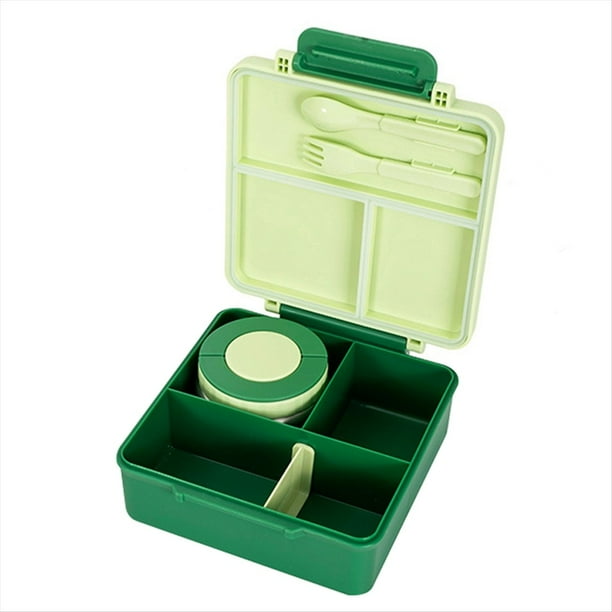 Lonchera Bento para Niños con Cubiertos, Recipientes Herméticos para Comida, Termo Aislante para Comida Caliente.