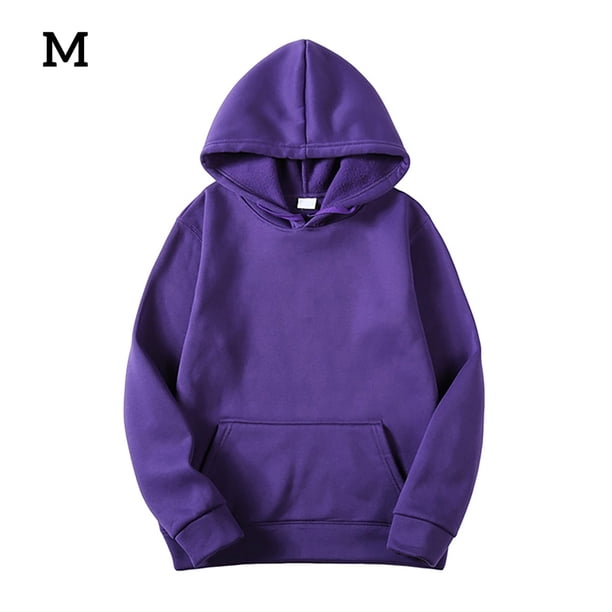Sudadera con capucha Sudadera con capucha unisex de algodón Sudadera con capucha que absorbe el sudor Sudadera con capucha, Morado, M tholdsy AP000776-17