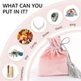 thumbnail image 3 of Tripumer 10PCS Velvet Jewellery Bags 4.7x5.5inch Jewellery Bags with Tassel Drawstring Wedding Holiday Gift Bags for Jewellery Watches Gifts - LPink, 3 of 8