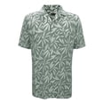 thumbnail image 1 of Camisa George Para Hombre Estampado Playero Talla M Verde, 1 of 4