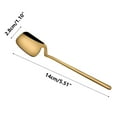 thumbnail image 2 of CuiLiyq 1 Pcs Mini Teaspoons, 5.51 Inch Stainless Steel Mixed Dinner Teaspoon Spoons, for Dessert Coffee Tea Ice Cream Fruit Cake for Home Kitchen Restaurant (Gold), 2 of 3