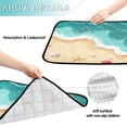 thumbnail image 3 of Washable Pet Pee Pads with Super Absorbent Reusable Training Pads for Dogs & Cats Waves and Seashells, 3 of 6