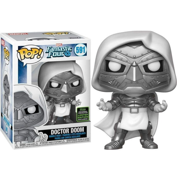 POP 2020 ECCC Shared Exclusive 591 Dr. Doom (White) Funko -