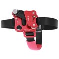 thumbnail image 1 of Wide Usage Climbing Foot Ascender, Mountaineering Foot Riser, Lightweight Automatic Mud Discharge Slot For Mountaineering Rock Climbing Left Foot Riser/Silver,Right Foot Riser/Red, 1 of 8