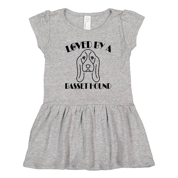 Inktastic Basset Hound Dog Gift Girls Toddler Dress