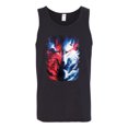 thumbnail image 2 of Artic Wolf Light Dark Good Bad Moon | Mens Animal Lover Graphic Tank Top, Black, Small, 2 of 4
