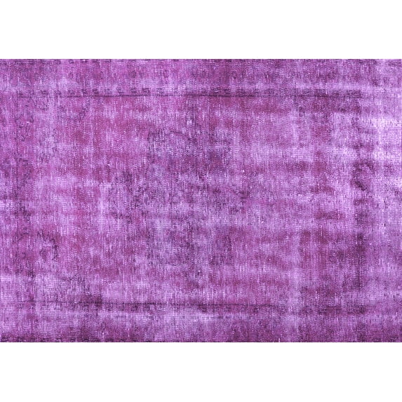 Ahgly Company Indoor Rectangle Persian Purple Traditional Area Rugs, 7' x 9'