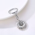 thumbnail image 4 of Sunflower Keychain You Are My Sunshine Engraved Key Chain Open Locket Inspirational Portable Keyring for Women Girls, Silver, 4 of 6
