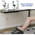 thumbnail image 3 of Foot Rest for Under Desk at Work 4-Level Height Adjustable, Ergonomic Foldable Footrest for Office, Gaming,Computer, Soft & Removable Pad Desk Foot Stool Suitable for All Seasons (Gray), 3 of 14