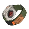 thumbnail image 3 of Stretchy Nylon Band Compatible with Samsung Galaxy Watch Ultra for Women Men, Stick Closure Adjustable Sport Rugged Replacement Strap for Galaxy Watch Ultra 47mm Smartwatch,Green, 3 of 7