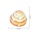 thumbnail image 2 of Cat Toy Track, Staron 2026 Interactive Multilayer Cat Spinning Wheel, Detachable Ice Cream Design Indoor Cat Exercise Toy Easy to Clean, Orange, 2 of 5