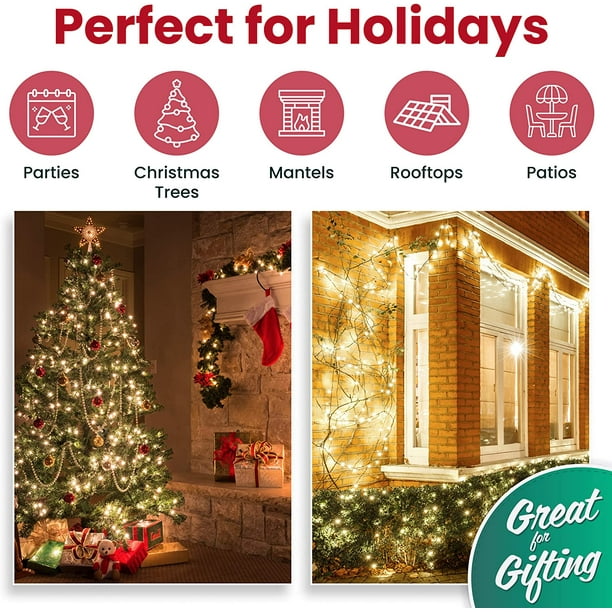 White christmas online lights 100 count