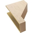 thumbnail image 6 of 9"W x 18"D x 27"H Classic Clemmons Rough Cedar Woodgrain TimberThane Corbel, Primed Tan, 6 of 6