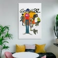 thumbnail image 6 of Gorillaz Wall Hanging Painting Wall Art Canvas Paintings Posters Home Decorations 08x12inch(20x30cm), 6 of 8