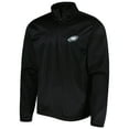 thumbnail image 2 of Men's Dunbrooke Black Philadelphia Eagles All-Star Tech Quarter-Zip Top, 2 of 4