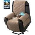 thumbnail image 3 of AUQ 2026 New Recliner Chair Covers,Recliner Covers,100% Waterproof Power Lift Recliner Cover for Recliner Chair Power Lift Recliner Slipcover with Pocket&Non-Slip Furniture Protector (Khaki), 3 of 7
