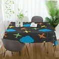 thumbnail image 6 of Coolnut Tablecloth 54" x 72" Cute Cloud Planes Rectangle Table Cloth Stain-Resistant Dining Table Cover for Home Dinner Party House Decor, 6 of 7