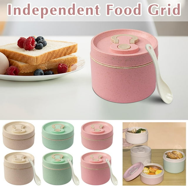 Fiudx Set de Bento Box, Solución Hermética para Preparar Comidas, Apto para Microondas, Lavavajillas y Congelador, Cubiertos de Acero Inoxidable Incluidos, Lonchera para Adultos, Recipientes Hermétic