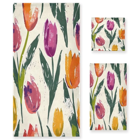 Three-Piece Towel Set Face Towel Towel Set Hand Towel Bath Towel Cotton Bath Towels Bath Towel Sets Hand Bath Towels Pink Rose