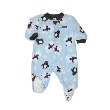 Carters Baby Boys Polar Bear Hugs Micro Fleece Sleep and Play, Size 3 Months
