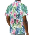 thumbnail image 6 of KUIFORTI Hawaiian Flowers Couple Matching Outfits Women's Casual Dresses & Men's Hawaiian Shirt for Romantic Date Fashionable Mens Clothes with Soft Fabric Breathable, 6 of 7