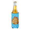 thumbnail image 2 of Carolines Treasures BB8171MUK Sea Shell Blue Polkadot Michelob Ultra Hugger for slim cans  Slim Can multicolor, 2 of 3