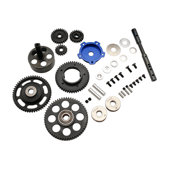 3 Speed Transmission Gear Kit for 1/5 GTB Racing HPI ROFUN ROVAN King Motor Baja 5B 5T 5SC Rc Car Parts (Blue)