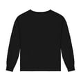 thumbnail image 6 of DxhmoneyHX Girls Sweatshirt Fashion Solid Pleated Front Long Sleeve Shirts Fall Winter Outfits Soft Comfy Lightweight Athletic Tops Size 3 Years, 6 of 8