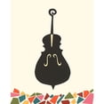 thumbnail image 3 of Moore, Regina 15x18 Black Modern Framed Museum Art Print Titled - Cut Paper Instruments I, 3 of 5