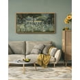 thumbnail image 3 of Drsoum 20x40in Natural Framed Vintage Landscape Large Canvas Wall Art Forest Pond Classic Hallway Bathroom Office Decor, 3 of 7