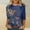Multicolor, variant on Fall Saving 2025 QUINDOS Womens Shirts Long Sleeve Womens Tops Plus Size Loose Fit Crew Neck Casual Multicolor Tie Dye Tops