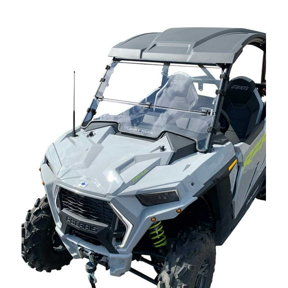 Clearly Tough 2021  Polaris RZR 1000 Trail and S Models Full Folding Windshield - SCRATCH RESISTANT - Premium polycarbonate w/Hard Coat. Made in America.