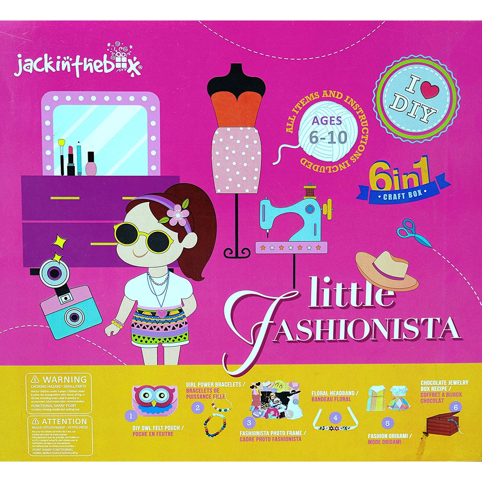 Download Jackinthebox Little Fashionista 6 In 1 Activities Craft Kit Make S The Perfect Gift For Birthday Or Christmas As Toy Craft Kits For Girls Or Boys Walmart Canada PSD Mockup Templates