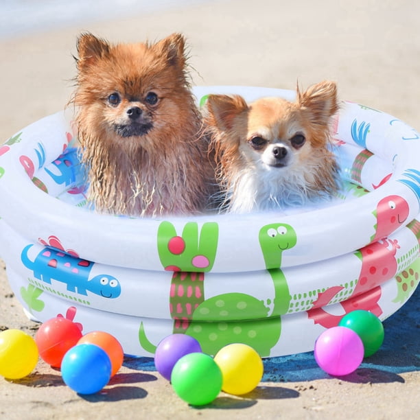 Little Pump Pool, Mini Piscina De Dinosaurios Para Niños, Con Material De PVC Ecológico, Entrenamiento Inflable Impermeable De Verano Para Bebés Y Niños
