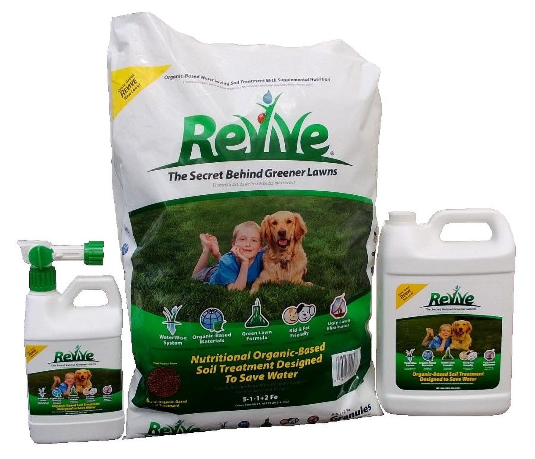 Revive Liquid Organic-Based Soil Treatment, Mineral Supplement Fertilizers,1 gal
