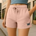 thumbnail image 5 of Dalix Butterfly Embroidered Shorts Washed Soft Fleece Relaxed Drawstring Pocket Fit Lounge Womens in Blush 2XL XX-Large, 5 of 5