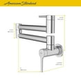 thumbnail image 6 of American Standard 4803.900 Studio S 4 GPM Wall Mounted Double-Jointed Pot Filler - Brushed, 6 of 6